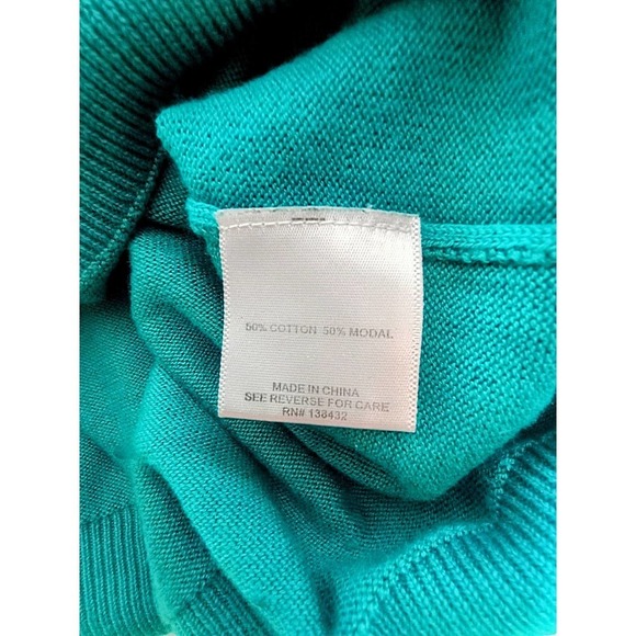 Retro MODCLOTH blue green teal camera Sweater photography 3/4 sleeve - Picture 5 of 5